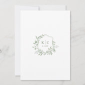 Invitation Elegant Sage Green Botanical Garden Wedding (Dos)