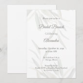 Invitation Elégant Sage Green Fête des mariées botanique (Devant / Derrière)