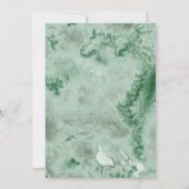 Invitation Elegant Sage Green Rose Floral 50th Anniversary (Dos)