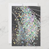 INVITATION ÉLÉGANT SATIN PURPLE HOLOGRAPHIQUE PASTEL (Dos)