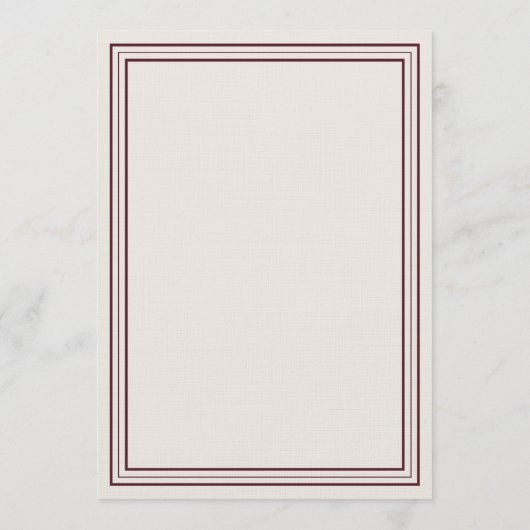 Invitation Elegant Script Burgundy Red Formal Wedding (Dos)