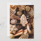 Invitation Élégant Script Cookie Exchange fête de Noël (Dos)