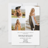 Invitation Elegant Script Custom Photo Graduation (Dos)