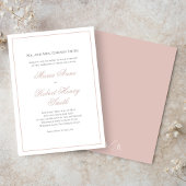 Invitation Élégant script de calligraphie de mariage rose