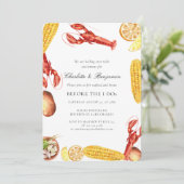 Invitation Elegant Script Engagement Party (Debout devant)