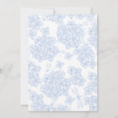 Invitation Elegant Script Floral Wedding Save The Date Card (Dos)