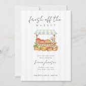 Invitation Elegant Script Fresh Off the Market Bridal Shower (Devant)