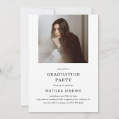 Invitation Elegant Script Grad Arch Photo Collage Graduation (Dos)