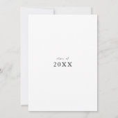 Invitation Élégant Script Grad Party (Dos)