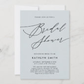 Invitation Élégant Script minimaliste Fête des mariées modern (Devant)