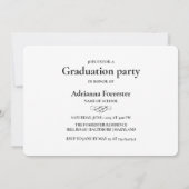 Invitation Élégant script moderne (Dos)