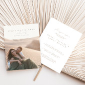 Invitation Élégant Script moderne Photo Répétition Dîner