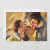 Invitation Élégant script or Blancs Blossom 2 Photo (Dos)