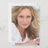 Invitation Élégant Script Retour photo 50e anniversaire (Dos)