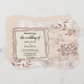 Invitation Élégant Script Simple Formal Chic Classy Mariage (Devant / Derrière)