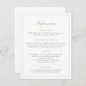 Invitation Élégant Script Simple Moderne Informations Mariage (Devant / Derrière)