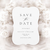 Invitation Élégant Script Wedding Enregistrer la date