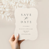 Invitation Élégant Script Wedding Enregistrer la date