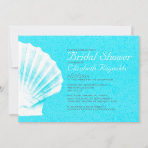 Invitation Elegant Seashells Fête des mariées de destination