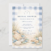 Invitation Elegant Seaside Shell Bridal Shower (Devant)