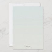 Invitation Élégant service commémoratif de marbre photo (Dos)