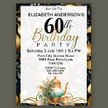 Invitation Elégant set de thé 60e anniversaire<br><div class="desc">Elégant Set De Thé 60ème Anniversaire Invitation Pour Femmes. Il Est Facile De Changer L'Exemple De Texte En Vous Propre En Cliquant Sur Personnaliser. Cliquez Sur Personnaliser/Modifier Avec L'Outil De Création Pour Modifier Le Type De Police, La Couleur De Police, La Taille De Police, Ou Pour Ajouter/Supprimer/Modifier Le Texte Ou...</div>