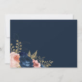 Invitation Elégant Shhh Floral... C'est un Anniversaire surpr (Dos)