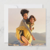 Invitation Élégant Signature Script Mariage 2 Photo Invitatia (Dos)