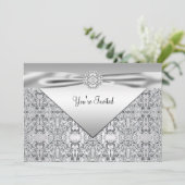 Invitation Elegant Silver All Occasion Party (Debout devant)
