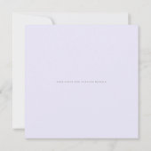 Invitation Elégant Silver faux feuille Mariage (Dos)