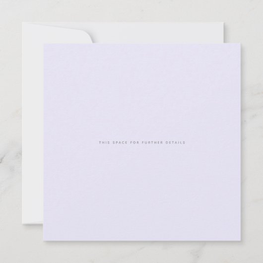 Invitation Elégant Silver faux feuille Mariage (Dos)