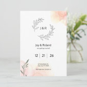 Invitation  Elegant Simple (Debout devant)