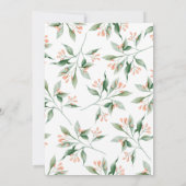 Invitation Élégant Simple Botanical Engagement Party (Dos)