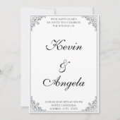 Invitation Élégant Simple Chic Moderne (Devant)