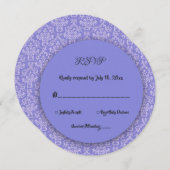 Invitation Elégant Simple Minimal Moderne Mariage RSVP (Devant / Derrière)