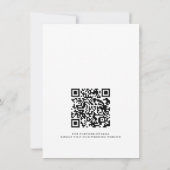 Invitation Elegant Simple Modern Navy Blue Détails du Mariage (Dos)