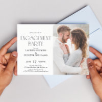 Elegant Simple Moderne 2 Photo Party