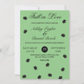 Invitation Élégant simple Sage Green Boho Rustique Mariage de (Devant)
