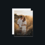 Invitation Elegant Simple Script QR Code Photo Budget Wedding<br><div class="desc">Introducing our Elegant Simple Script QR Code Photo Budget Wedding Invitation, perfect for elegant weddings. These minimalist and modern invitations feature stylish black and white calligraphy, blending romance and sophistication. The chic photo card captures timeless beauty, ideal for any weddings. With a contemporary QR code for easy access to wedding...</div>