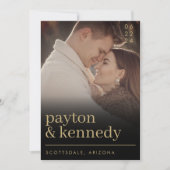 Invitation Élégant simple stylish chic moderne QR Code photo (Devant)