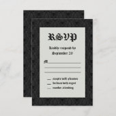 Invitation Elégant Skeletons Mariage RSVP (Devant / Derrière)