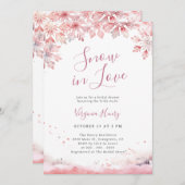 Invitation Elegant Snow In Love (Devant / Derrière)