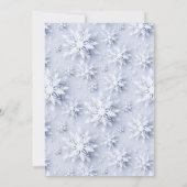 Invitation Élégant Snowflakes Tree Holiday NOËL PARTI (Dos)