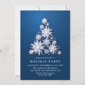 Invitation Élégant Snowflakes Tree Holiday NOËL PARTI (Devant)