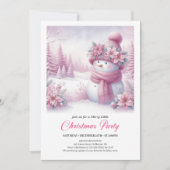 Invitation Elegant Snowy Forest Kids Editable Christmas (Devant)