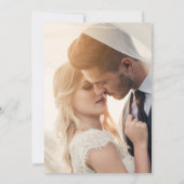 Invitation Elegant Soft Focus Custom Photo Portrait Wedding (Dos)