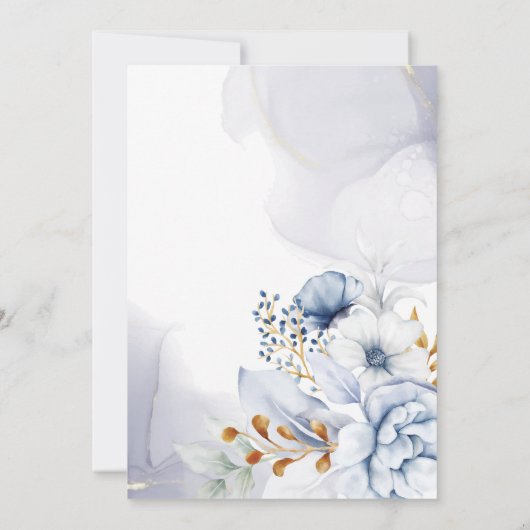 Invitation Elegant Something Blue Before I Do Bridal Shower (Dos)