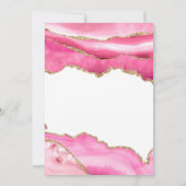 Invitation Élégant Sophistiqué Or Rose 50e Anniversaire (Dos)