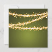 Invitation Élégant spectacle de cordes vertes du 60e annivers (Dos)