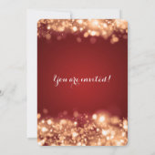 Invitation Élégant spectacle de fête du 30e anniversaire Lumi (Dos)